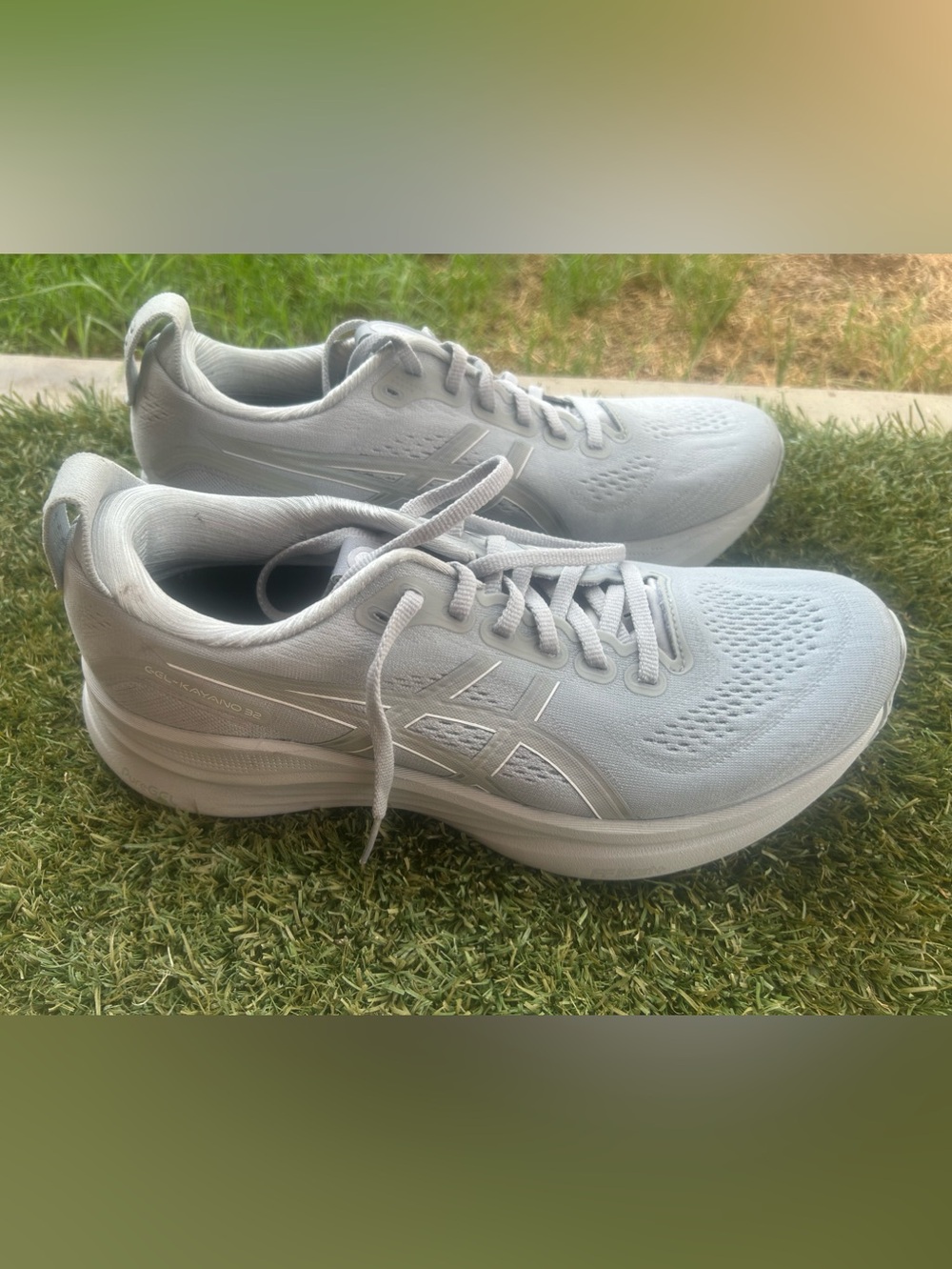 ASICS Women's Gel-Kayano 32 Running Shoes Sz 10.5, Piedmont Grey/Gravel